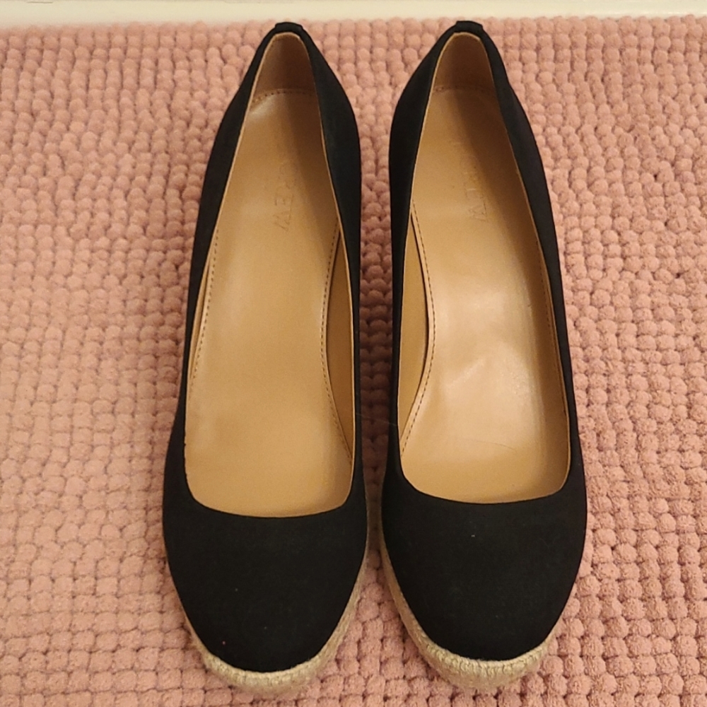 J. CREW CANVAS ESPADRILLE WEDGES